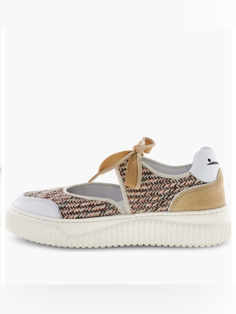 NWT VOILE BLANCHE Lipari Babe Sneaker in White Beige